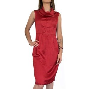 ZARA Woman Red Sleeveless Cocktail Dress M